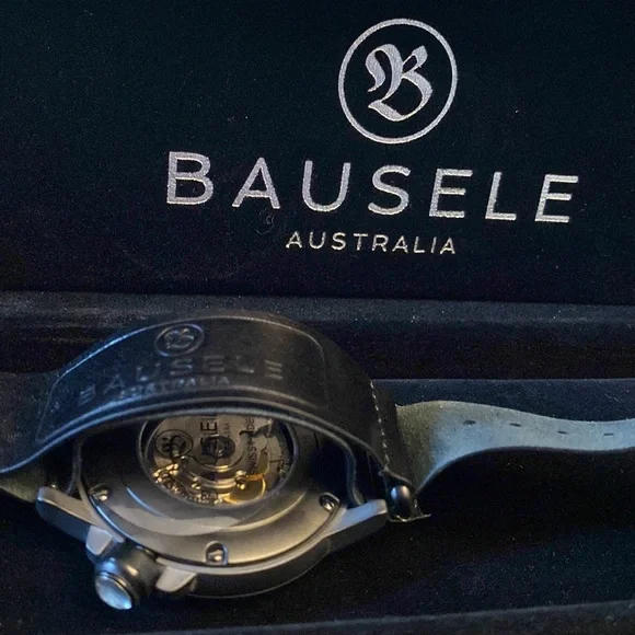 Bausele Pilot Automatic Black Luxury Watch - Australian Design - Swiss Made